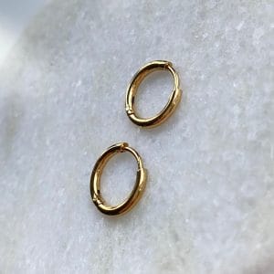 Oorbellen basic medium goud