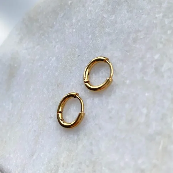 Oorbellen basic klein goud