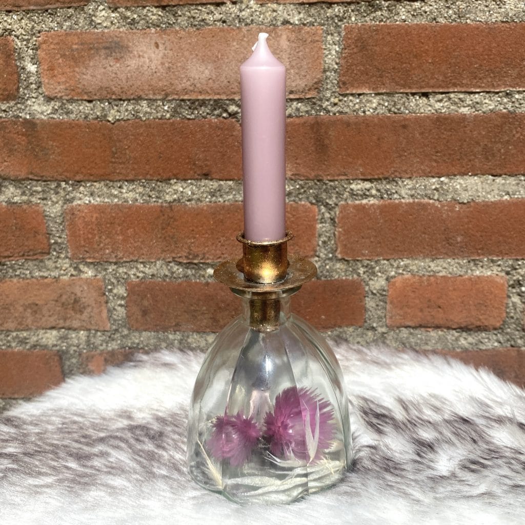 Kaarsenhouder ribbel klein