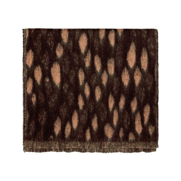 Sjaal met print beige/bruin