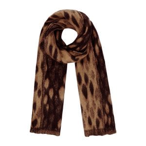 Sjaal met print beige/bruin