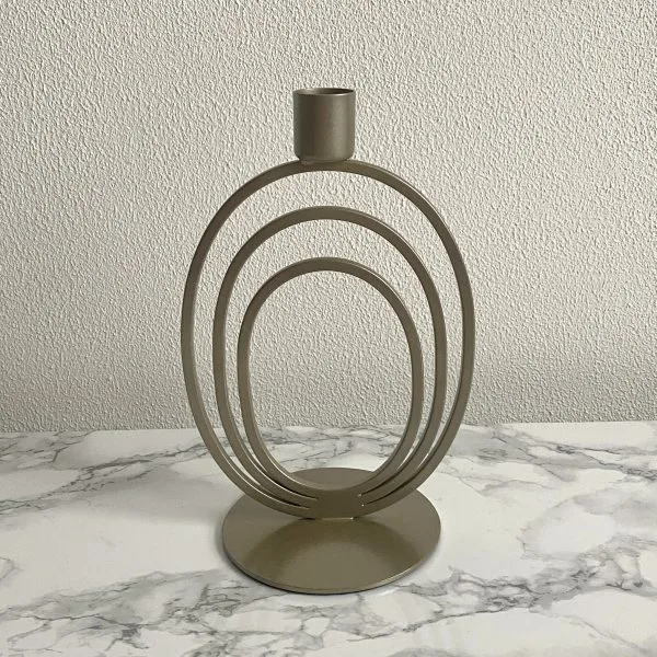 Kaarsenhouder wave goud