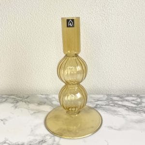 Kandelaar bubbel geel