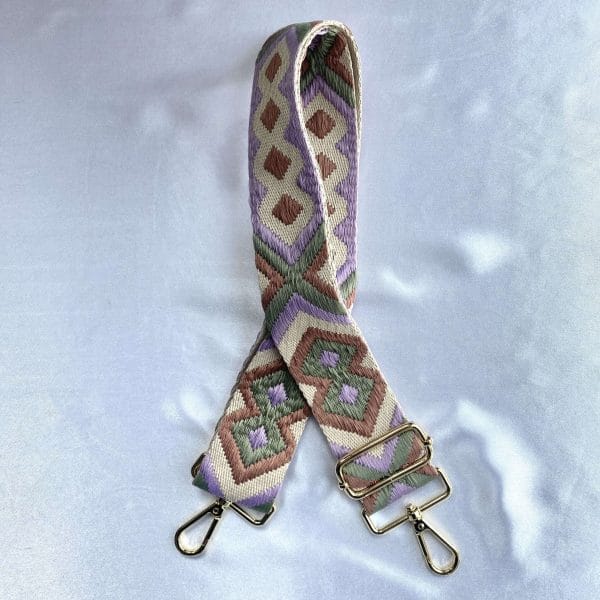 Bag strap lila/oudroze/groen