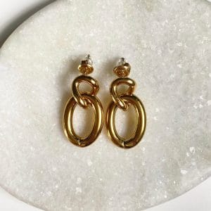 Oorbellen knoop - goud