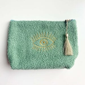 Make-up tas teddy oog - groen