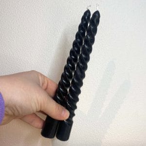 2 x draaikaarsen zwart