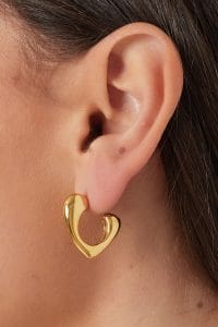 Oorbellen asymmetrische vorm - goud