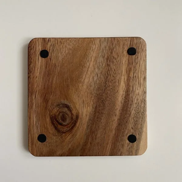Set onderzetters vierkant met opdruk 4 stuks 5