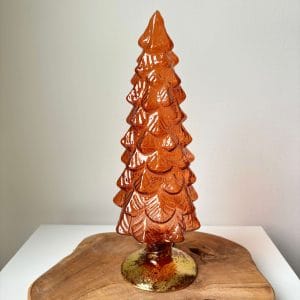 Kerstboom oranje doorzichtig
